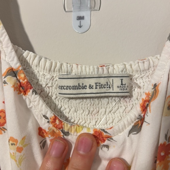 Abercrombie Floral Side Slit Mini Dress - L - Picture 4 of 5